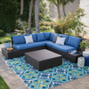 NORIVO Scandinavian Rattan Outdoor Sofa