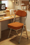 VAREXO Contemporary Velvet Folding Chair