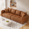 LORIVA Contemporary 3-Seater Fabric Sofa