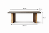 CEMENTO Wabi Sabi Solid Wood Dining Table