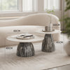 CREVO Modern Sintered Stone Side Table