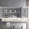 NOVARE Contemporary Glass Bathroom Mirror Cabinet