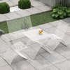 LUNARO Scandinavian Metal Outdoor Dining Set