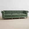 VELNO Scandinavian Velvet Sofa