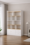 SERIN Contemporary Wooden Bookshelf