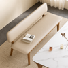 ASKOR Scandinavian Leather Bench