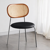 CAVIRO Scandinavian Leather Dining Chair