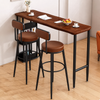 TORVEX Modern Wooden Bar Table