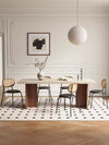 LAVIRO Modern Solid Wood Dining Table