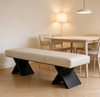 LUXORA Modern Leather Bench