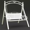 VELORA Contemporary Metal Outdoor Swing Chair
