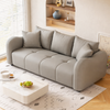 LORIVA Contemporary 3-Seater Fabric Sofa