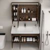 NIVARO Contemporary Metal Bathroom Vanity