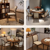 VELARO Scandinavian Leather Dining Chair