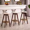 NORVIK Scandinavian Wooden Bar Stool