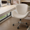 SWANEA Minimalistic Fabric Vanity Chair