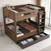 DUALEN Contemporary Wooden Bunk Bed