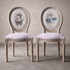 LOREVA Eclectic Wooden Dining Chair