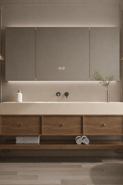 NOREVA Contemporary Wooden Bathroom Vanity