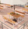 ARVION Contemporary Metal Outdoor Dining Set