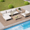 LANOVA Scandinavian Rattan Outdoor Sofa