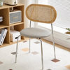 CAVIRO Scandinavian Leather Dining Chair