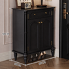 BRAVEN Industrial Wooden Shoe Cabinet