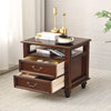 ALVORA Contemporary Wooden Nightstand