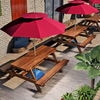 TAVERO Contemporary Wooden Outdoor Dining Set