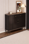 BRAVEN Industrial Wooden Shoe Cabinet