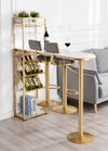 NOVARE Modern Sintered Stone Bar Table