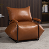 VARO Scandinavian Leather Armchair