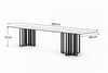 NORIVO Modern Sintered Stone Dining Table
