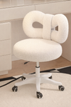 ELVORA Minimalistic Boucle Vanity Stool