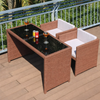 RAVENO Contemporary Rattan Outdoor Dining Set