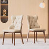 MJUKVIK Modern Leather Dining Chair