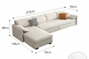CREMIO Minimalistic Fabric Sofa Bed
