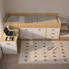LUVORA Contemporary Wooden Loft Bed Frame