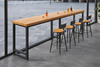 NORVI Scandinavian Wooden Bar Table