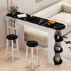 LORVEX Contemporary Wooden Bar Table