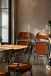 VAREXO Contemporary Velvet Folding Chair
