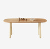 ORVANO Wabi Sabi Solid Wood Dining Table
