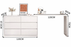 LINORA Contemporary Wooden Dressing Table