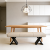 LUXORA Modern Leather Bench