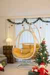 ZIYE Cream Modern Hanging Swing Chair