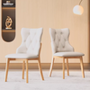 MJUKVIK Modern Leather Dining Chair