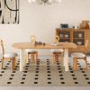 ORVANO Wabi Sabi Solid Wood Dining Table