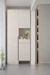 LUNARA Cream-Style Multi-Function Balcony Storage Cabinet