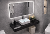 LUNARO Contemporary Stone Bathroom Vanity