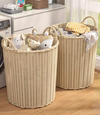 SOLVENA Japandi Plastic Laundry Hamper